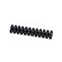 Morsettiera mammut, 2,5mm², 12 poli, 380V 24A, nero - Wimex 6030530