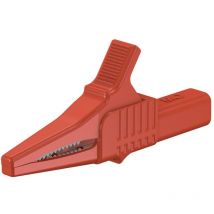 XKK-1001 Morsetto a clip/coccodrillo isolato Connettore 4 mm cat ii 1000 v Rosso - Stäubli