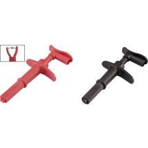 VOLTCRAFT MSK-116 Morsetto a coccodrillo Spina 4mm CAT III 1000 V, CAT IV 600 V Nero, Rosso