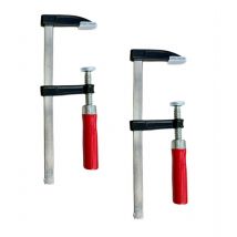 Morsetto a f Strettoio a Vite Stringente per Legno 100x50 mm Conf. 2 Pezzi 100x50 mm