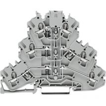 2002-3212/1000-673 Morsetto diodi triplo 5.20 mm a molla Attribuzione: l Grigio 1 pz. - Wago