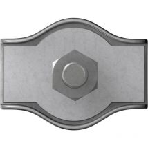 Morsetto serracavi 2 mm Acciaio galvanizzato zinco Dörner+helmer 4814384 20 pz.