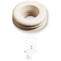 Tirinnanzi Morsetto Wc Gomma Bianco Ø60X30/32 - 137200GB