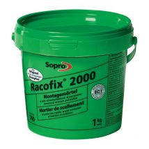 Sopro - Mortero de montaje Racofix 2000 1: 3 (agua / mortero) Balde 1kg (Por 16)