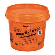 Sopro - Mortero de montaje Racofix 8700 1: 3 (agua / mortero) Balde de 1 kg (Por 16)