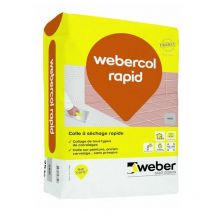 Mortier-colle pour carrelage (C2 F) WEBER.COL RAPID - Sac de 25 Kg - GRIS