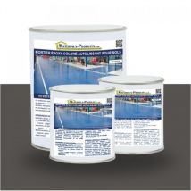Matpro - Mortier époxy coloré autolissant pour sols - 2.5 Kg Gris basalte