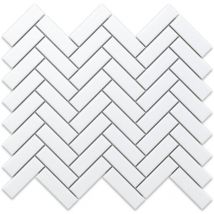 Mosaico in ceramica su rete per bagno o cucina 31.5cm x 27.7cm - White Forest