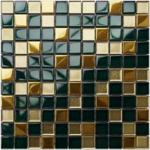 Mosaico in vetro su rete per bagno e cucina 30cm x 30cm - Saint Patrick