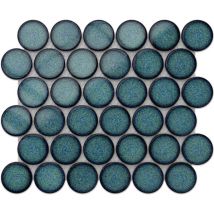 Mosaico in ceramica su rete per bagno o cucina 30.6 cm x 26.5 cm - Adriatic Breeze