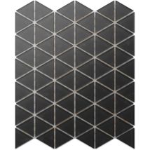 Mosaïque En Verre Sur Filet Pour Salle De Bain Ou Cuisine 26,3 X 30,3 Cm - Back To Black