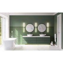 Mosaïque en céramique sur maille pour salle de bain ou cuisine 29.6cm x 30cm - Emerald Piano