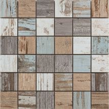 Dontodent - Mosaïque grès cérame Beach House mix - Plaque 29.8 x 29.8cm - Carreaux 4.8 x 4.8cm