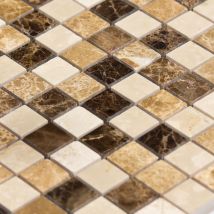 Mosaïque Marbre Mixcolor Atlas - vendu par carton de 0.72 m²