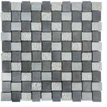 Mosaïque Pierre - Gris - 27.5 X 27.5 Cm - Carrés