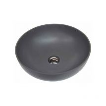 Mosavit - alba Lavabo Sobre Encimera De Solid Surface Gris Oscuro - ref: msv-albac