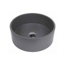 Mosavit - rada Lavabo Sobre Encimera De Solid Surface Gris Oscuro - ref: msv-radac