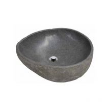 Mosavit - rock Lavabo Sobre Encimera De Piedra Gris - ref: msv-rock