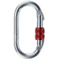 Moschettone ovale di sicurezza sekuralt 981 in acciaio chiusura filettata 17 mm