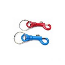 Portachiavi moschettone smaltato girevole 60 mm 50 pz