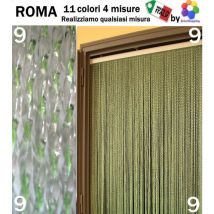 Bricoshopping - Moschiera zanzariera roma tenda uscio made in italy vari colori e misure misura: 130x240h colore : verde chiaro (9)