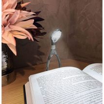 Librix Leselicht Lumi Plus Marble Grey Luce da Lettura, Grigio Marmo - Moses