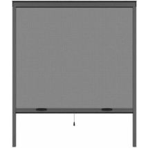 Moustikit Fliegengitter Aluminium Grau Anthrazit 125x145 Cm