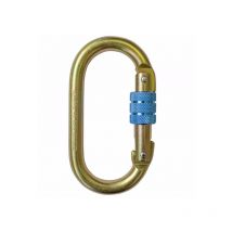 Irudek - Mosquetón de acero con cierre manual de rosca (18mm) 981