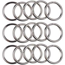 Mosquetón para bolso, 30 piezas, mosquetón redondo, hebilla de resorte, mini mosquetón redondo, 20 mm, clip para llavero