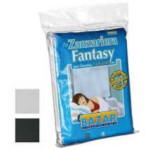 Mosquitera puerta cortina fija con fijacion textil 150 x 250 negro - 46.8.004012.97