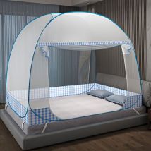 Sjqka - Mosquitera plegable para cama - Mosquitera portátil - Doble puerta - Emergente - Mosquitera grande para dormitorio, exterior, camping, picnic