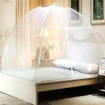 Mosquito net bed & garden dome pop up zipped closure 150 x 200 cm