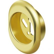 Disec - mostrina a vaschetta in acciaio pvd ottonato - MM.68X88X25H MM.50 (KT5238A2)