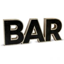 Mot à poser décoratif en bois - Bar