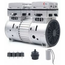 Moteur 750 w pour compresseur à chuchotement sans huile Compresseur d'air comprimé 8 bar 145 L/min 69 dB Compresseur d'air silencieux Accessoires 220
