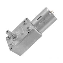 Cyslmuk - Moteur Électrique de Réduction Réversible à Couple Élevé Boîte de Vitesses Motoréducteur à Engrenage à Vis sans Fin 12V 67RPM Argent