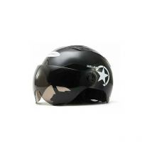 Moteur électrique pour casque de scooter et vélo - Visage ouvert - Demi casquette de baseball - Anti-UV - Sécurité - Noir