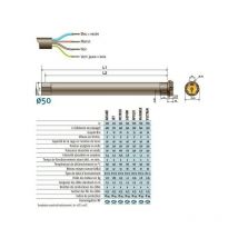 Somfy - Moteur filaire gemin 25/17 fins de courses manuelles