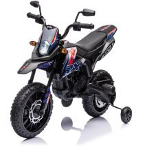 Moto Elettrica per Bambini 12V con Licenza Aprilia RX-125 Motocross Blu