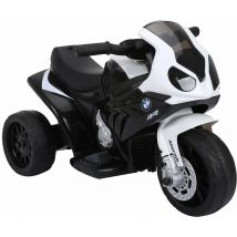 Moto Elettrica per Bambini 6V con Licenza BMW S 1000 RR Bianca