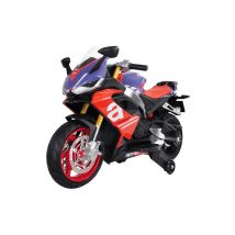 Moto elettrica per bambini Aprilia RS666 viola con