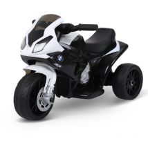 BMW - Moto électrique pour enfants 3 roues 6 v 2,5 Km/h effets lumineux et sonores noir S1000 rr