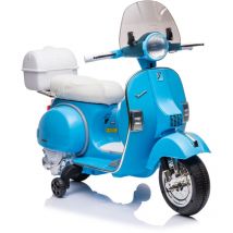 Moto Scooter Elettrico per Bambini Piaggio vespa PX150 full con Parabrezza e Bauletto 12V-Blu