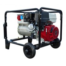 Inmesol - Moto soldadora 220 amperios, monofasica 230v potencia 5 kVa AHS-500 Motor Honda Gasolina Arranque Manual