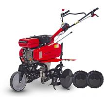 Motobineuse thermique 7 ch 75 cm à courroie + set de roues MW Tools MFR750