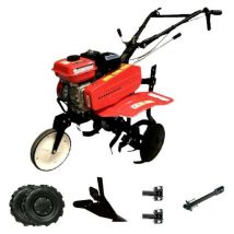 Motobineuse Motoculteur 7CV 2V Plus un avec Accessoires + Roues 400x8