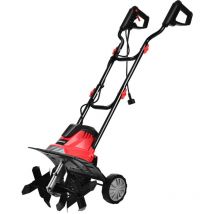 Maisonchic - Motobineuse Motoculteur Électrique 1200W Profondeur Travail 22CM Largeur 35CM avec Poignée Pliable Roues Réglables 4 Lames CW7802 Maison