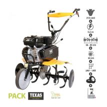 Motobineuse thermique 212cc 6 fraises boulonnés 2 AV 1 AR TEXAS FX815TG