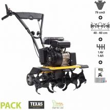 Texas - Motobineuse thermique 79 cm3 1,9 cv 2 vitesses travail 40 à 60cm Lilli 365TG