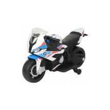 Motocicletta elettrica bmw S1000RR bianca per bambini
